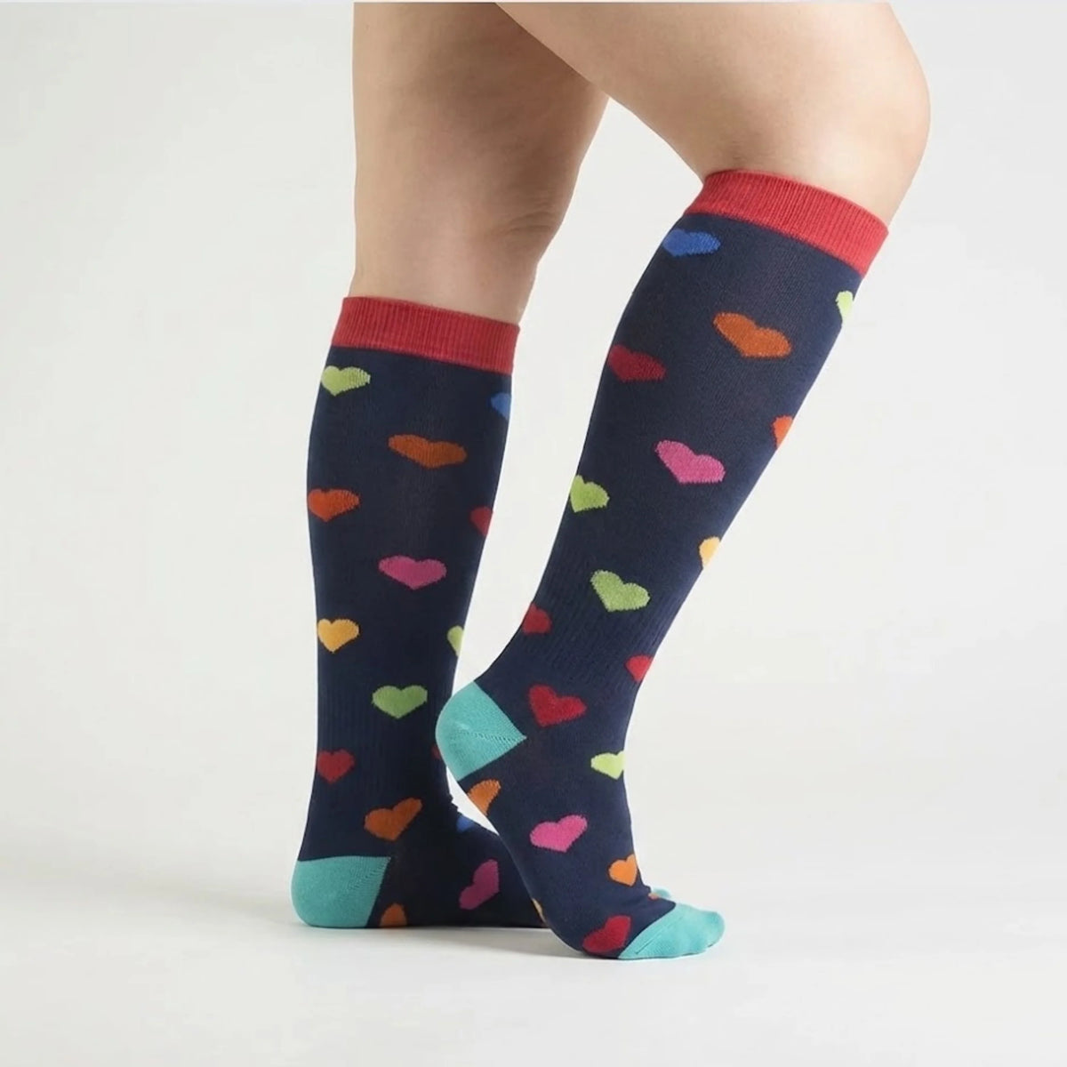Hearts Compression Socks