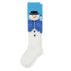 Blue Snowman Compression Socks