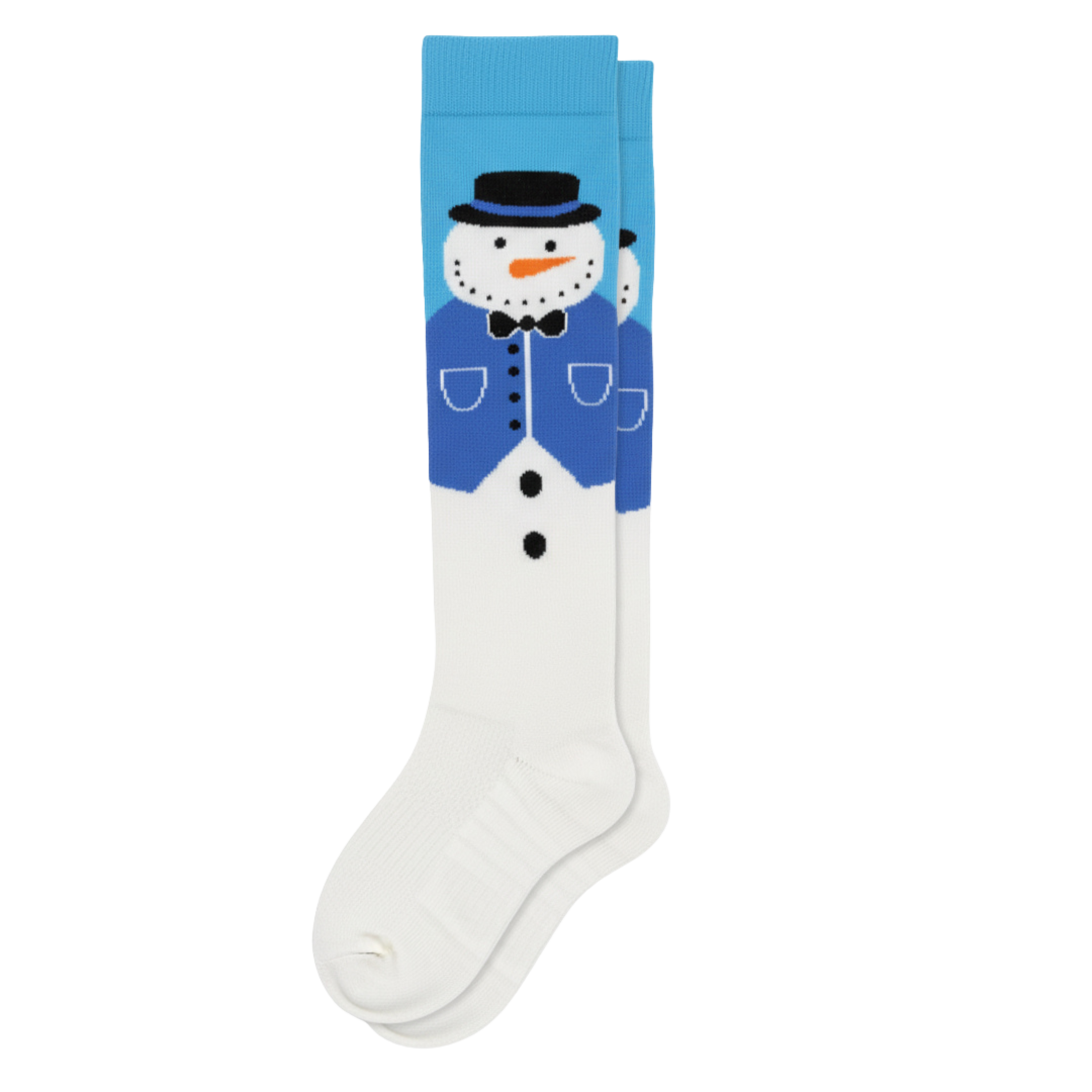Blue Snowman Compression Socks