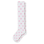 Pink Flower Shine Compression Socks