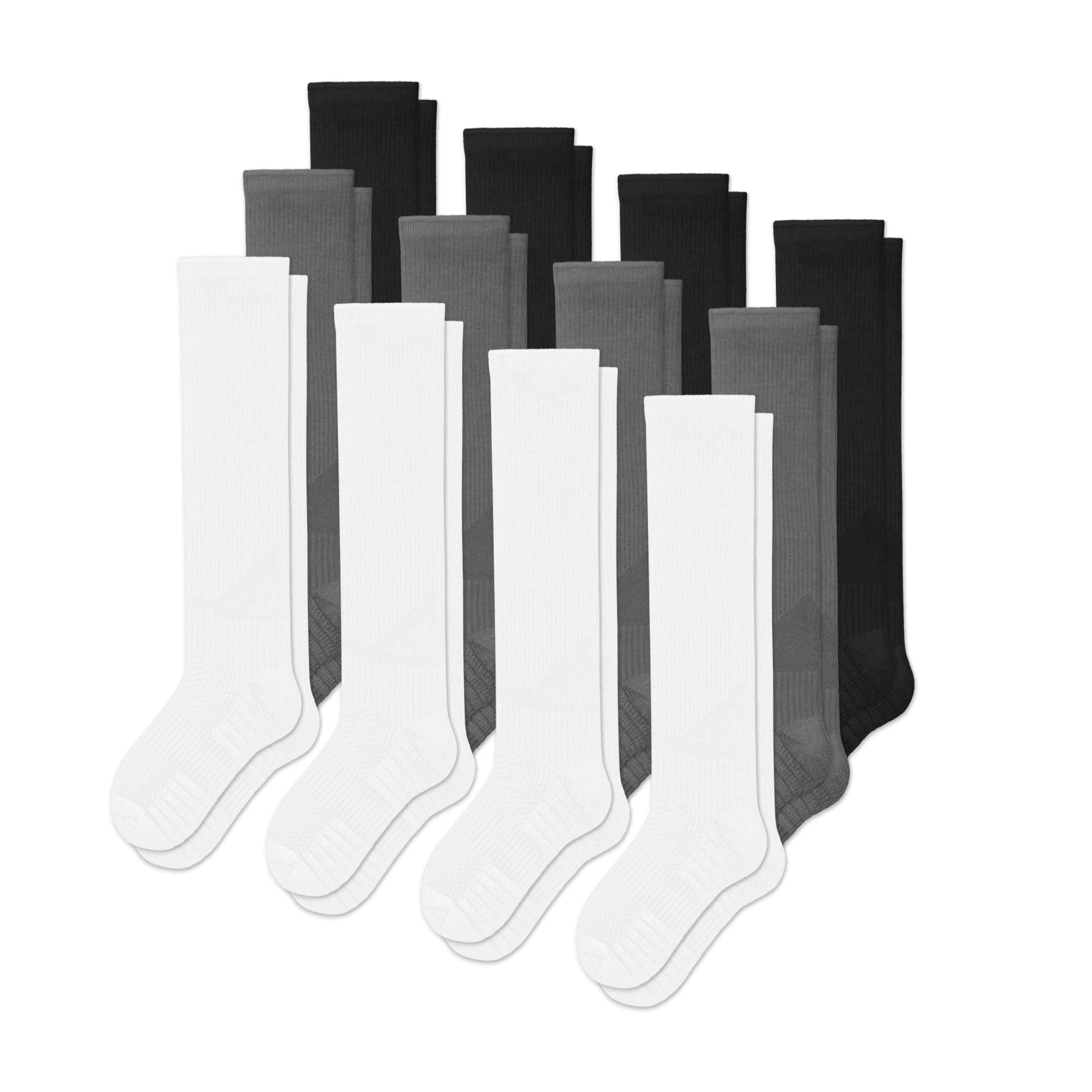 Black/White/Grey Mix 12-Pack