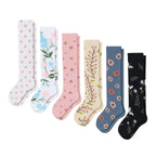 Compression Socks Flowers 6-Pack