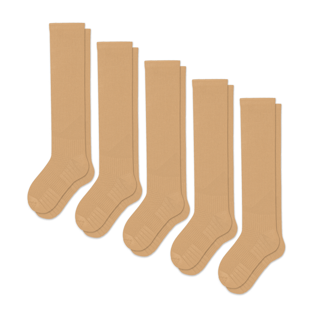 Beige Compression Socks